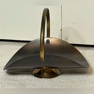 Coppercraft Guild Mini Burnished Copper Log/Flower Basket 9” Inches